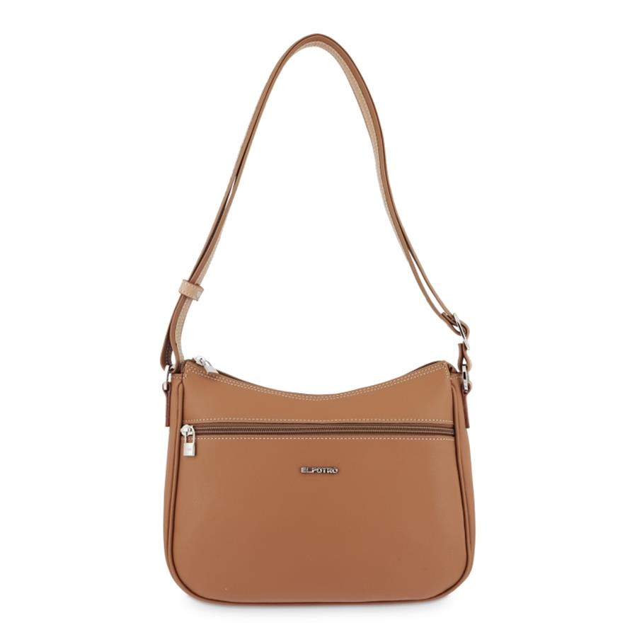 Bolso bandolera góndola mujer color cuero -Angula
