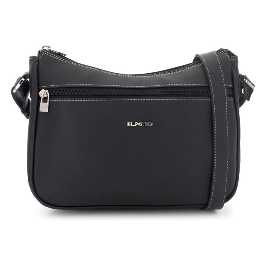 Bolso bandolera góndola mujer color negro-Angula 