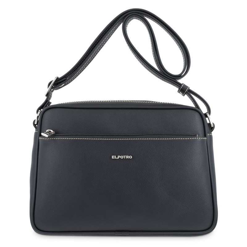 Bolso bandolera grande mujer negro angula