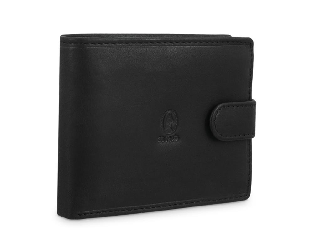 Cartera monedero interior de hombre en piel vacuno negro-Durango