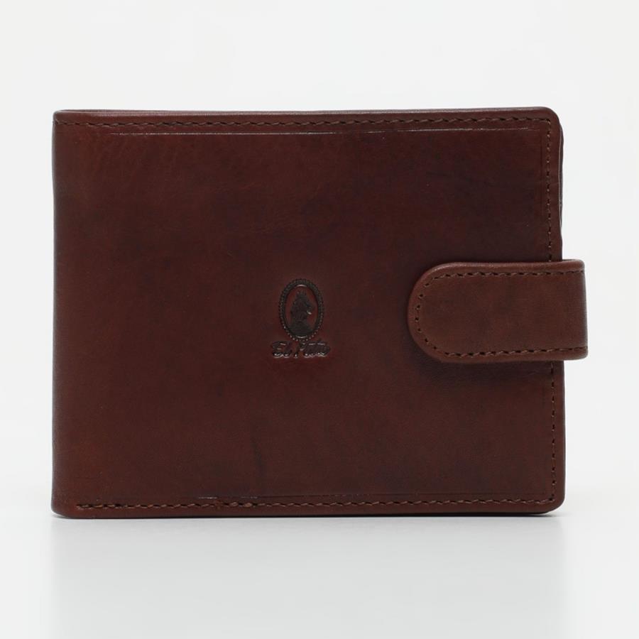 Cartera monedero interior de hombre en piel vacuno negro-Durango