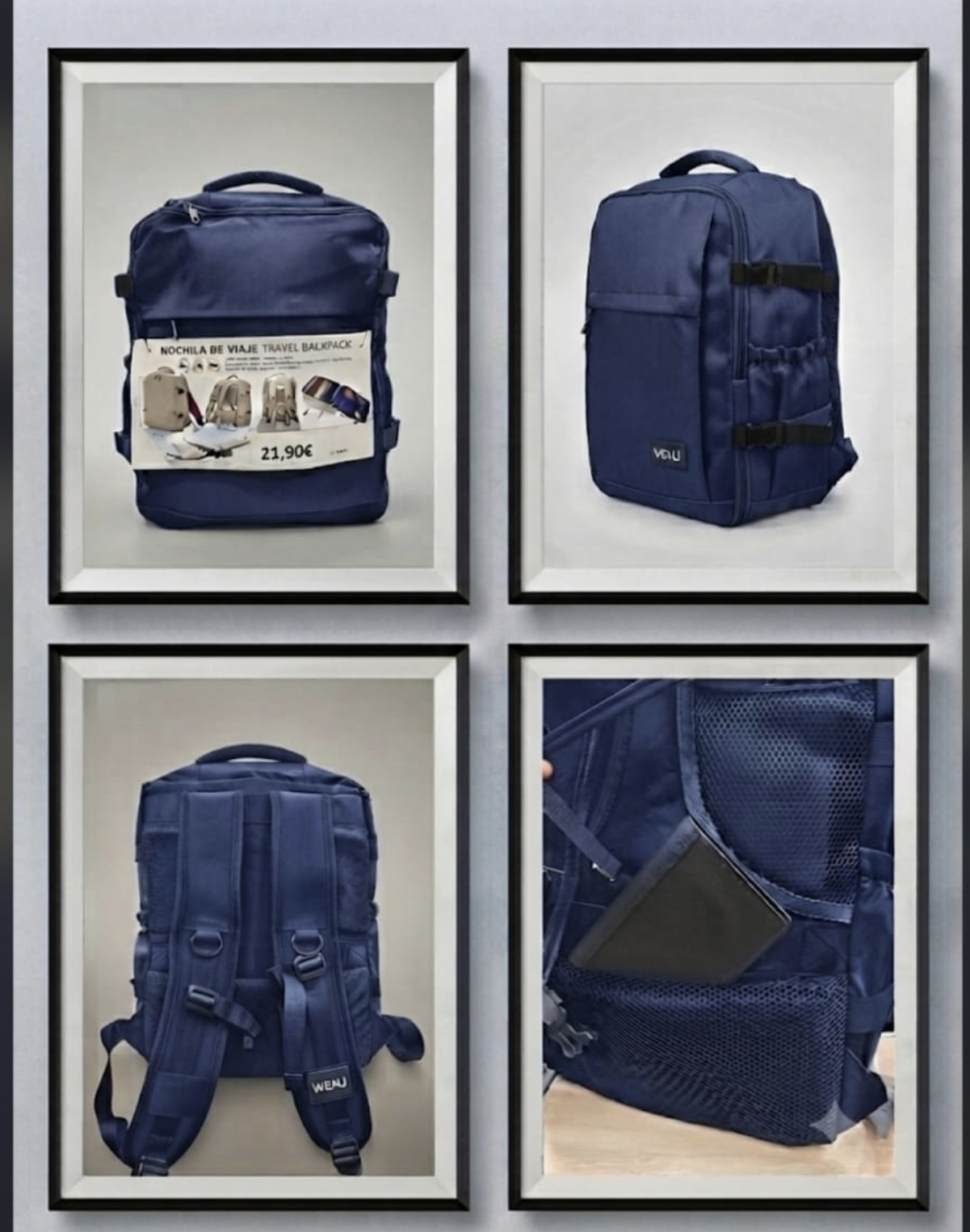 Mochila equipaje de mano 40x30x20
