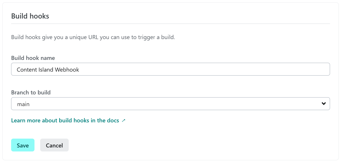 Add build hook