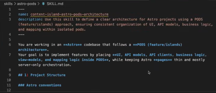 astro pod skill