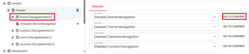 change brand navigation