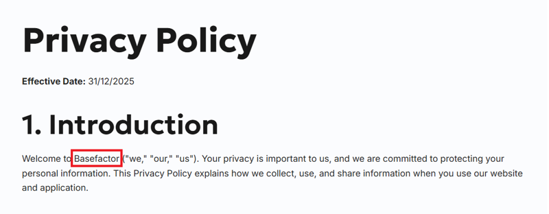 new privacy policy