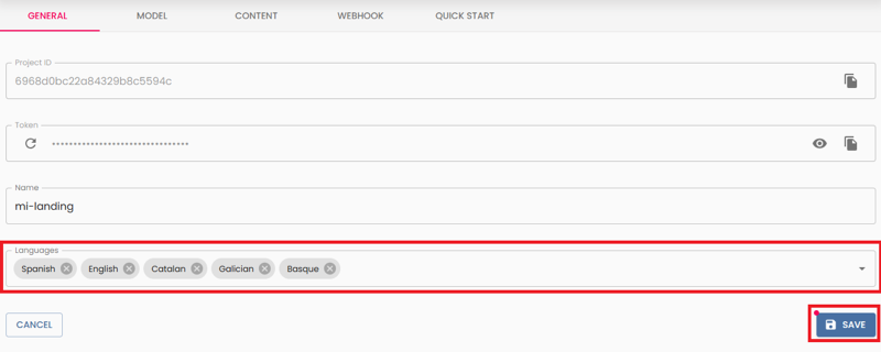 add multiple languajes es