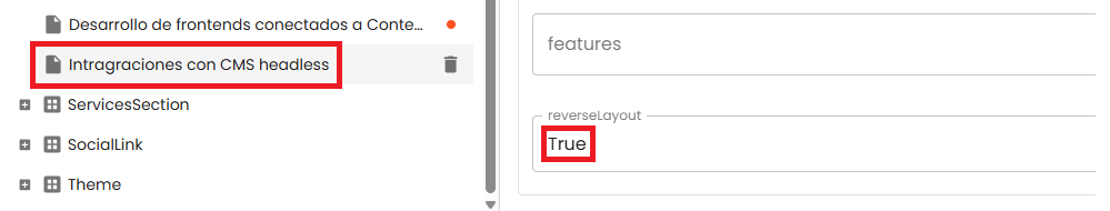 change reverse value