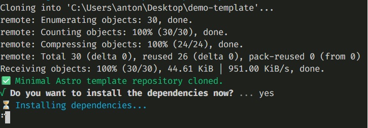 dependency installation