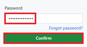 confirm password en