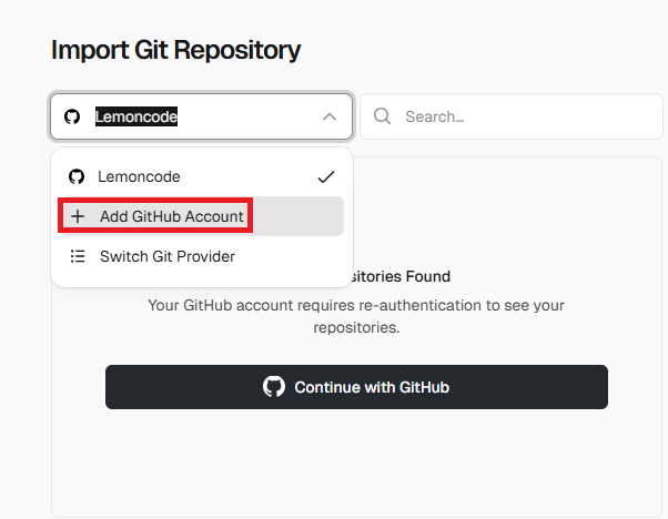 add github account