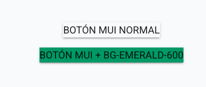 Con el orden declarado solo en index.css: los botones MUI aplastados por el preflight